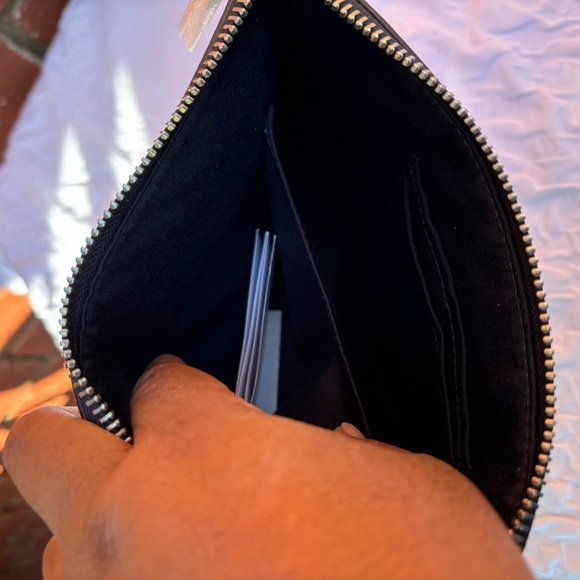 Coach Blue striped wristlet Pouch - Picture 6 of 7